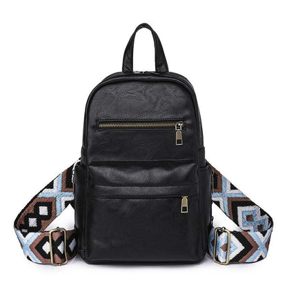 Retro Solid Color PU Leather Backpack | Stylish and Functional Design