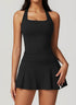 Athletic Set with Racerback Vest and A-line Skirt