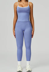 Sport Set with Color Block Tank Top and Legging