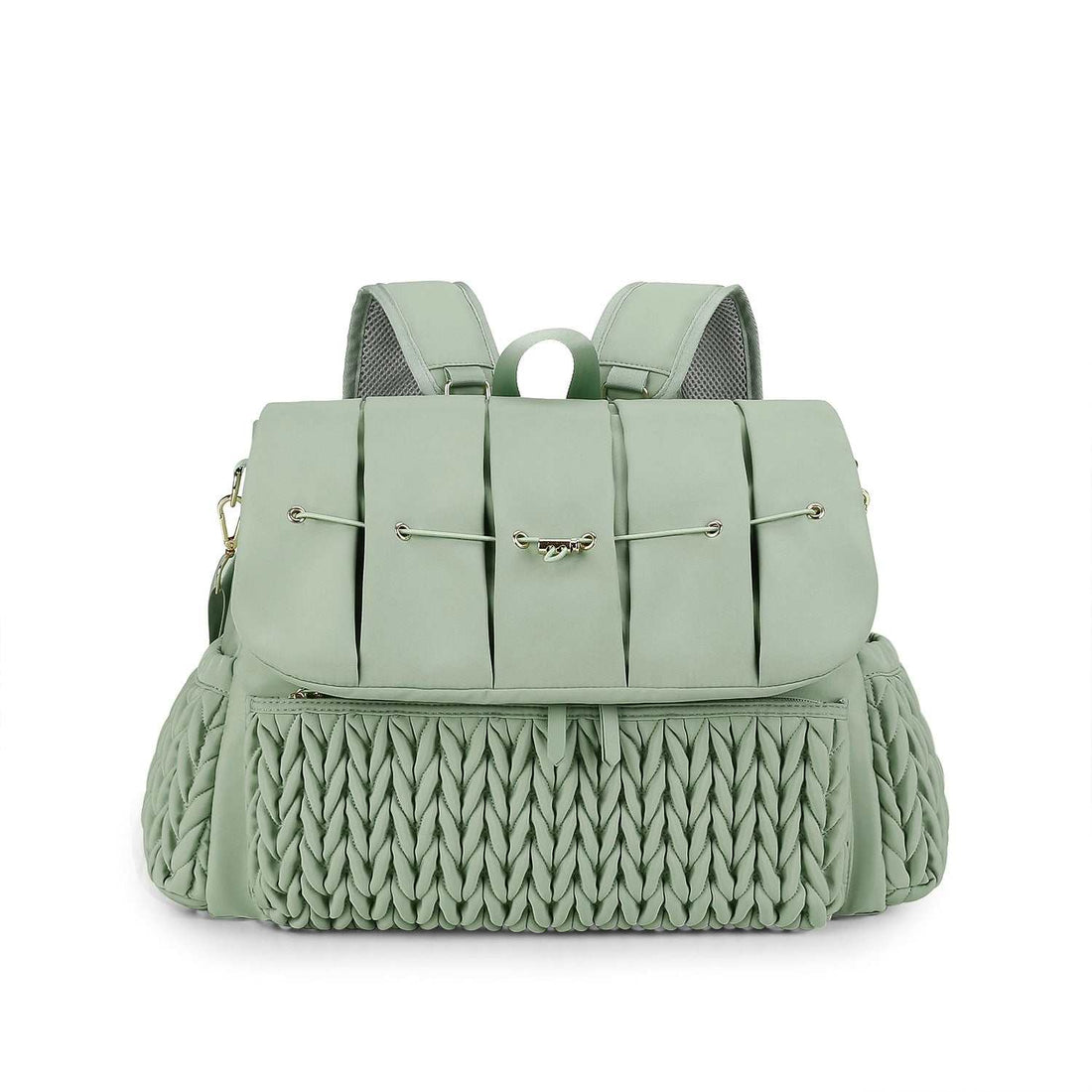 Braid Embroidery Mother Backpack | Combining Functionality and Style