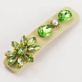 Rhinestone Metal Snap Hair Clips Crystal Hair Barrettes