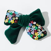 Velvet Sequin Hair Bow Clips Hair Accessories