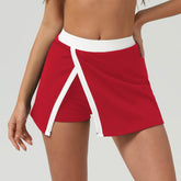 Color Block Mini Tennis Skirts with Skort