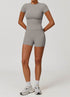 Sports Wear with Short Sleeve T-Shirt and Shorts