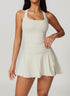 Athletic Set with Racerback Vest and A-line Skirt