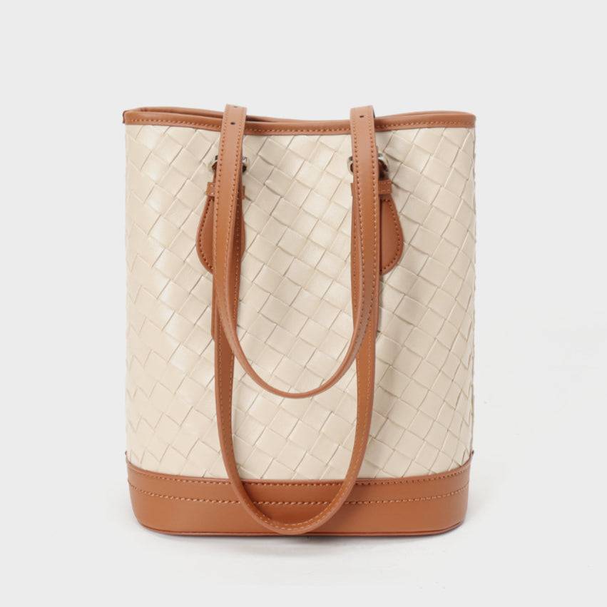 Leather Shoulder Bag | Handheld Bucket Bag for Chic &amp; Versatile Style