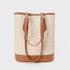 Leather Shoulder Bag Handheld Bucket Bag -