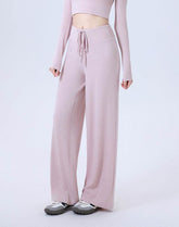 High Waist Wide Leg Pants Lounge Sweatpants with Drawstring