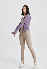 Long Sleeves Sports Hoodie with Thumb Holes