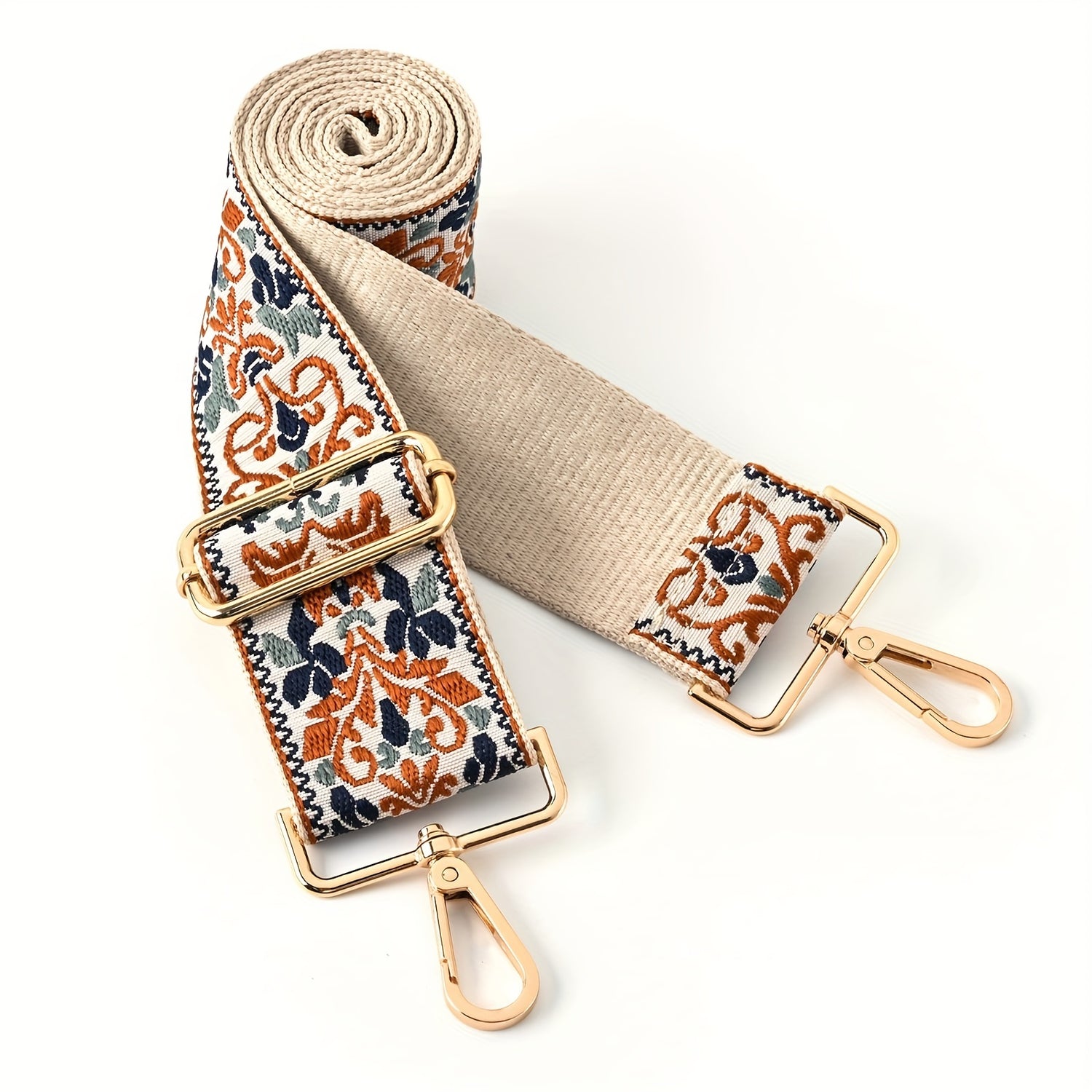 Adjustable Embroidered Shoulder Strap