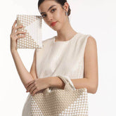 Handmade Woven Tote Bag Neoprene Handbag