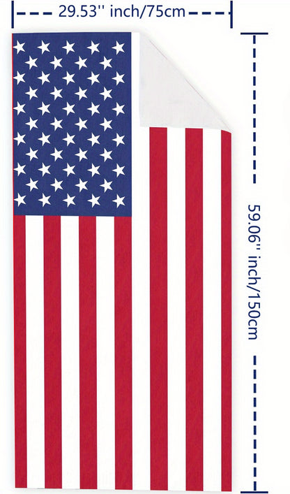 American Flag Beach Towel