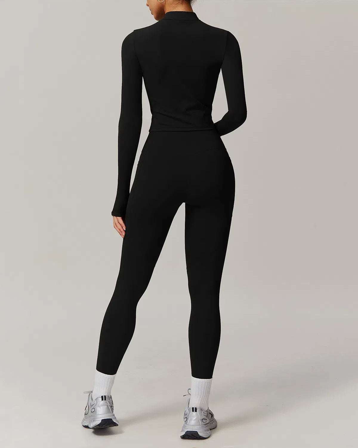 Solid Yoga Set With Sports Jacket and Legging | Comfort Meets Style