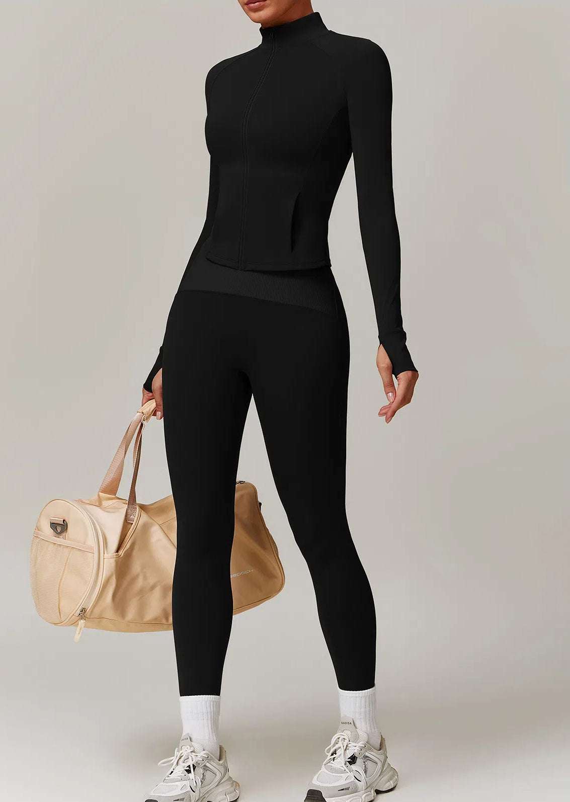 2 Piece Fitness Set with Jacket and Leggings | Ready for Any Workout