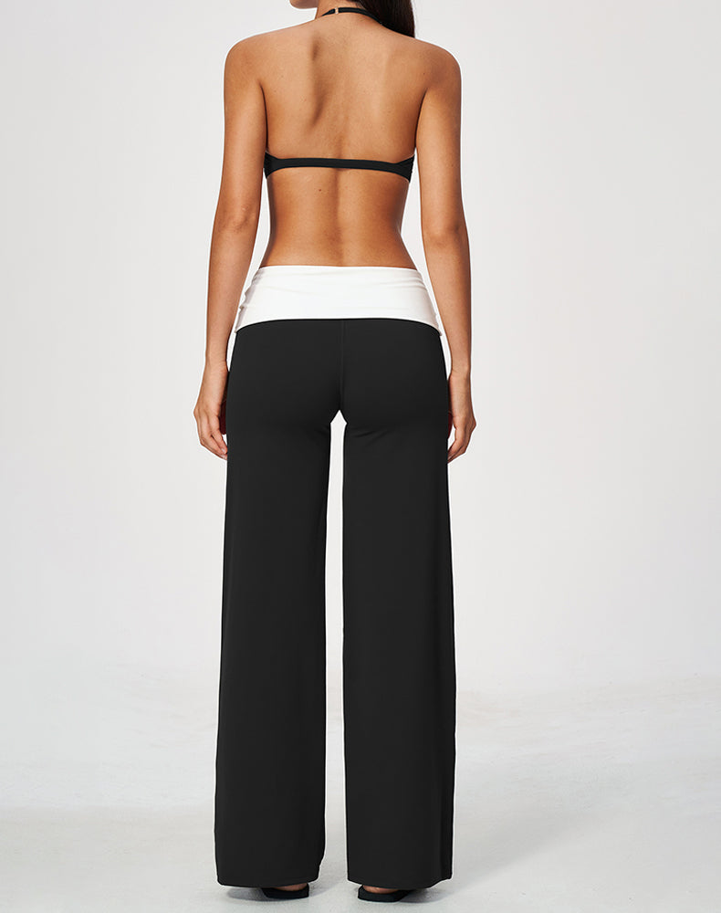 2 Piece Sports Bra and Flare Pant Pilates Outfit Sets