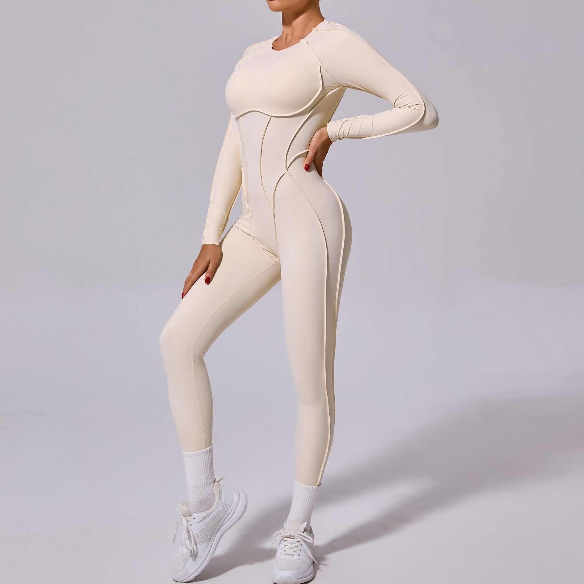 Long Sleeve Backless Yoga Jumpsuits | Embrace Your Workout in Style