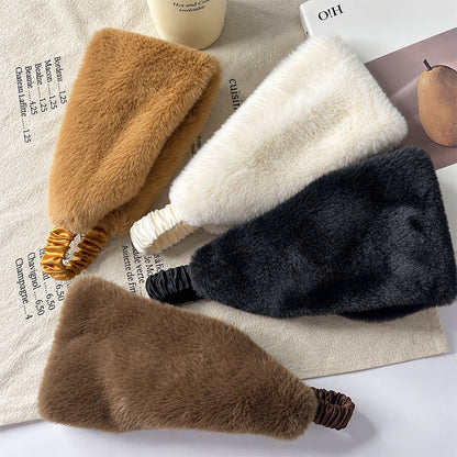 Faux Fur Winter Sports Wide Headband