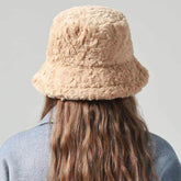 Solid Color Fuzzy Bucket Hat