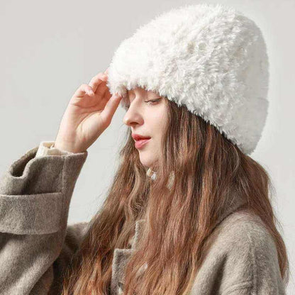 Soft Fuzzy Knitted Warm Beanie Hat | Warm &amp; Cozy Winter Accessory