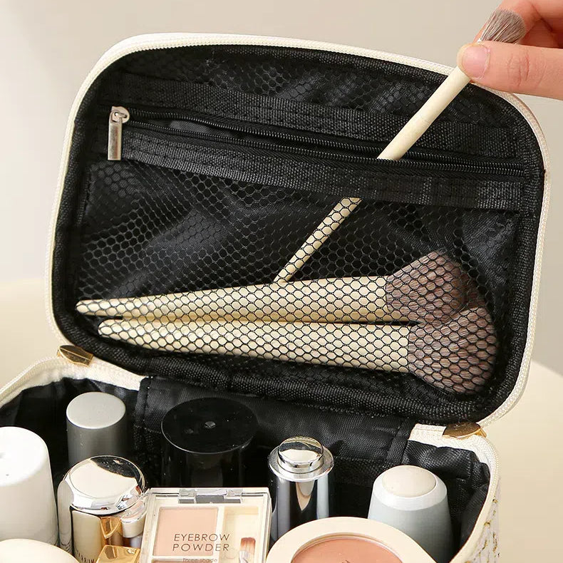 Large Capacity Travel Cosmetic Bag with Handle