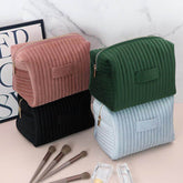 Velvet Makeup Bag Cosmetic Travel Organizer Toiletry Bag