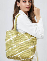 Large Capacity Handmade Woven Tote Bag