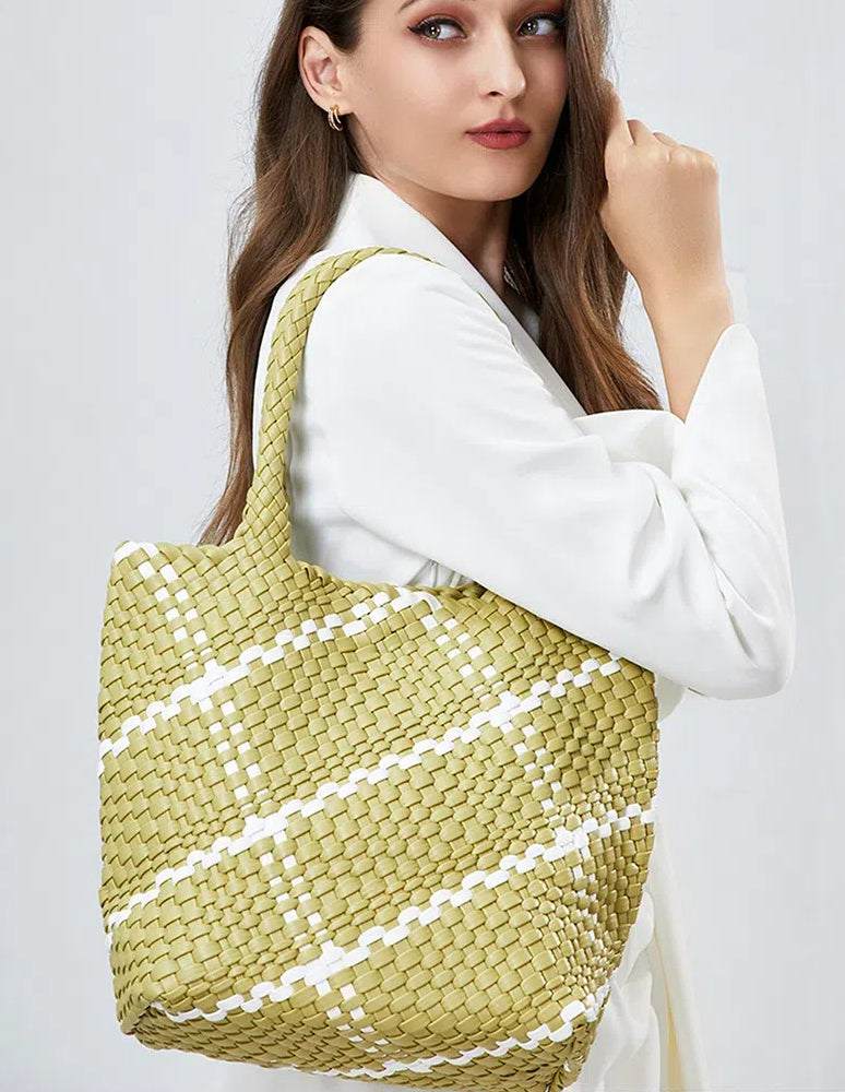 Large Capacity Handmade Woven Tote Bag | Perfect for Daily Essentials