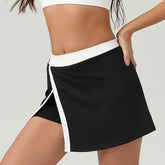 Color Block Mini Tennis Skirts with Skort