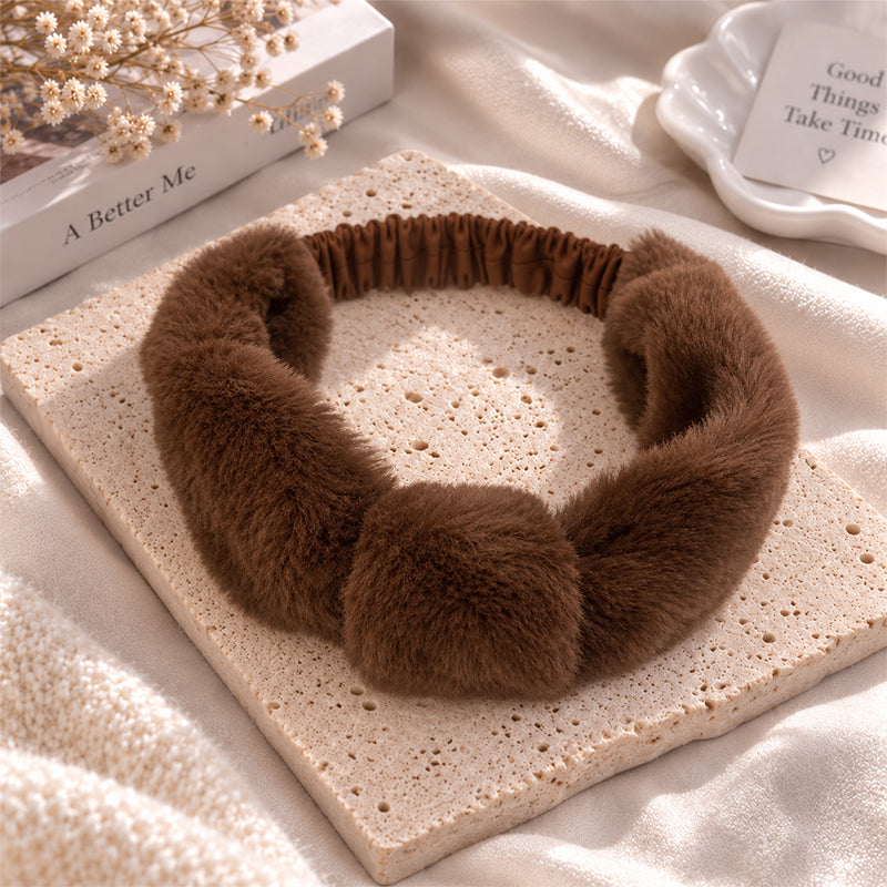 Plush Winter Hairband Yoga Fuzzy Headwrap