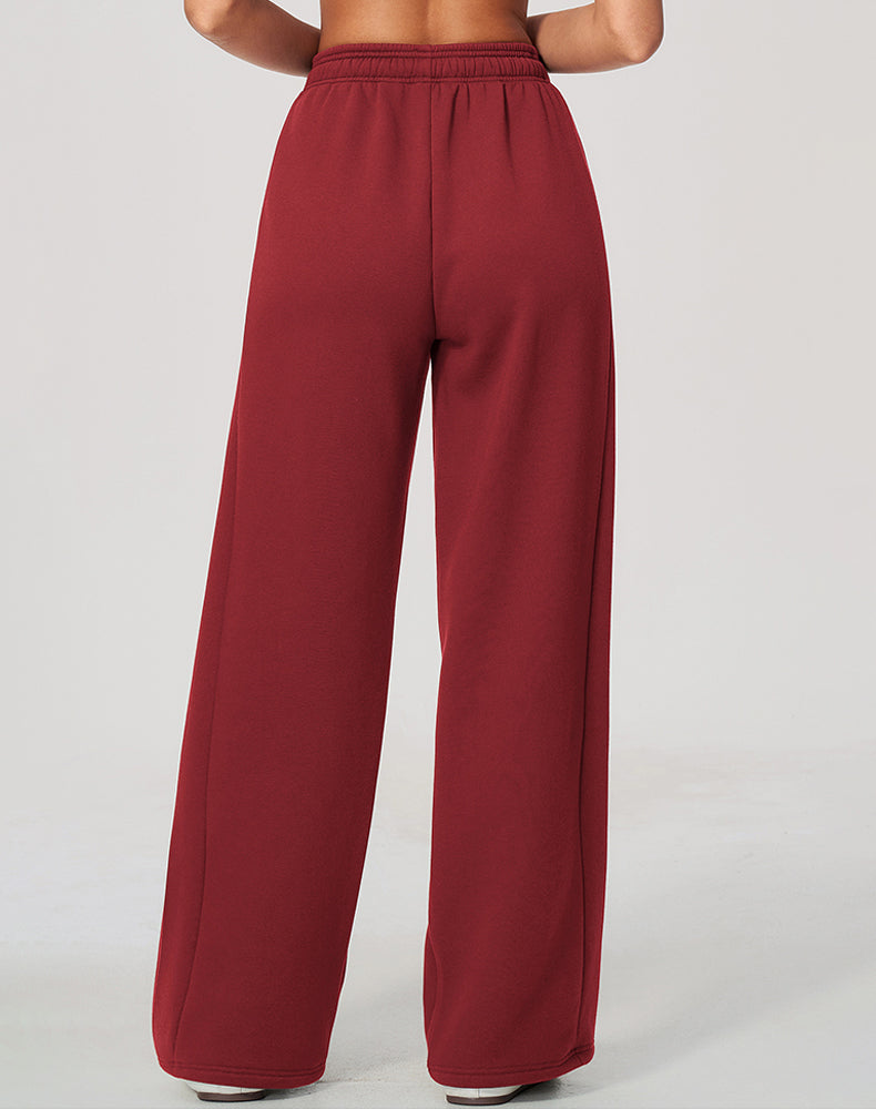 Wide Leg Fleece Running Sweatpant with Pockets