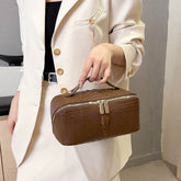 Large PU Leather Travel Cosmetic Bag