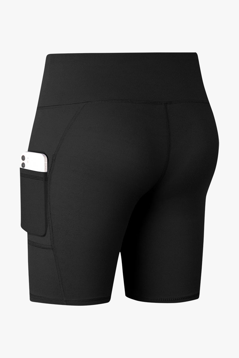 High-Rise Biker Short with Pockets