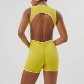 Sleeveless Yoga Jumpsuit With Chest Pad