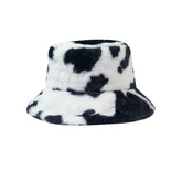 Winter Fuzzy Bucket Hat Lambswool Warm Fisherman Cap