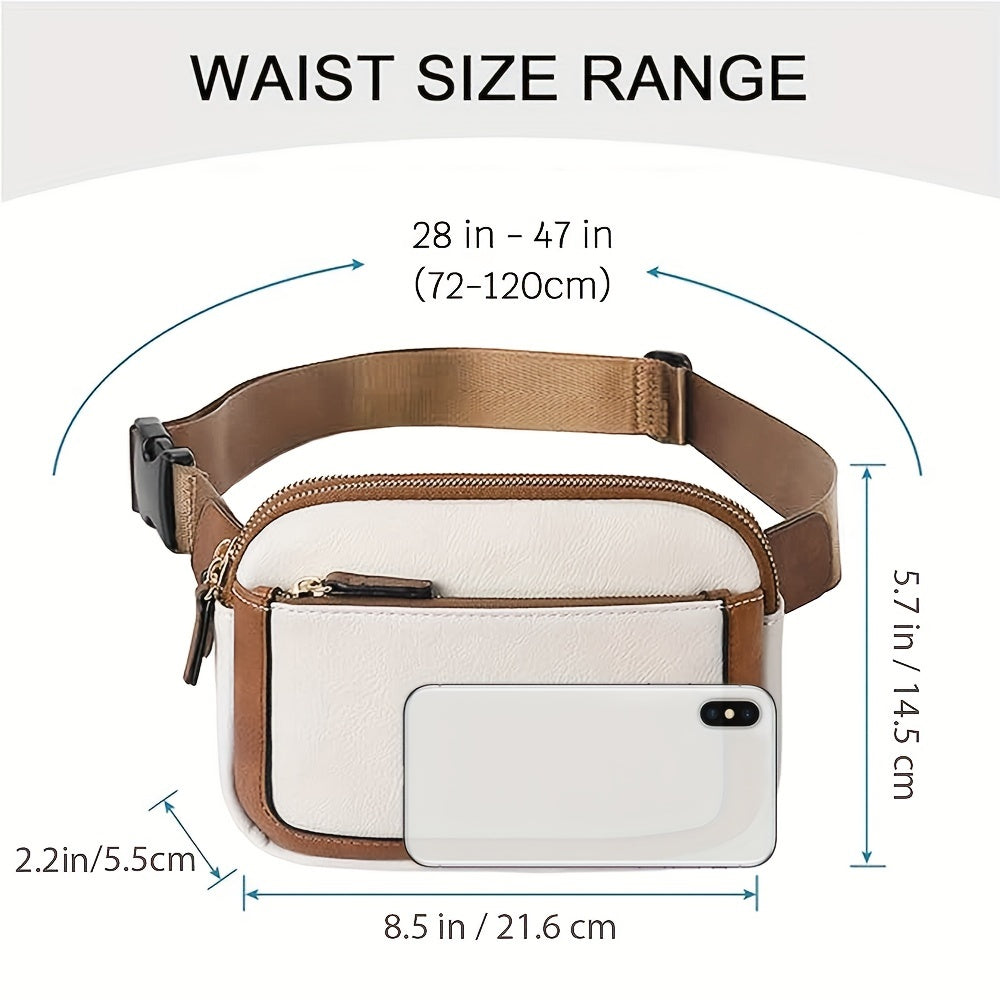 PU Leather Crossbody Waist Bag