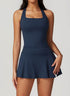 Athletic Set with Racerback Vest and A-line Skirt