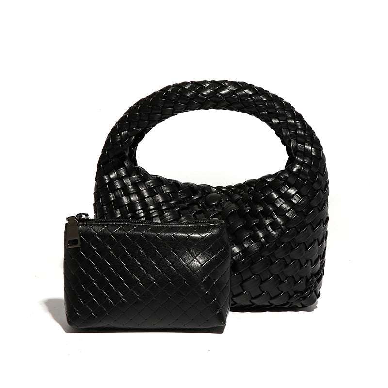 PU Leather Woven Handbag | Chic &amp; Stylish Everyday Accessory