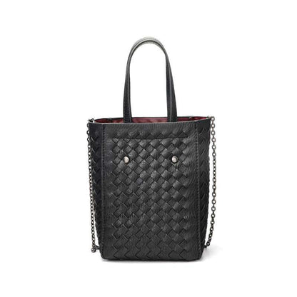 Solid Color Braided Woven Tote Bag | Chic &amp; Functional for Daily Use