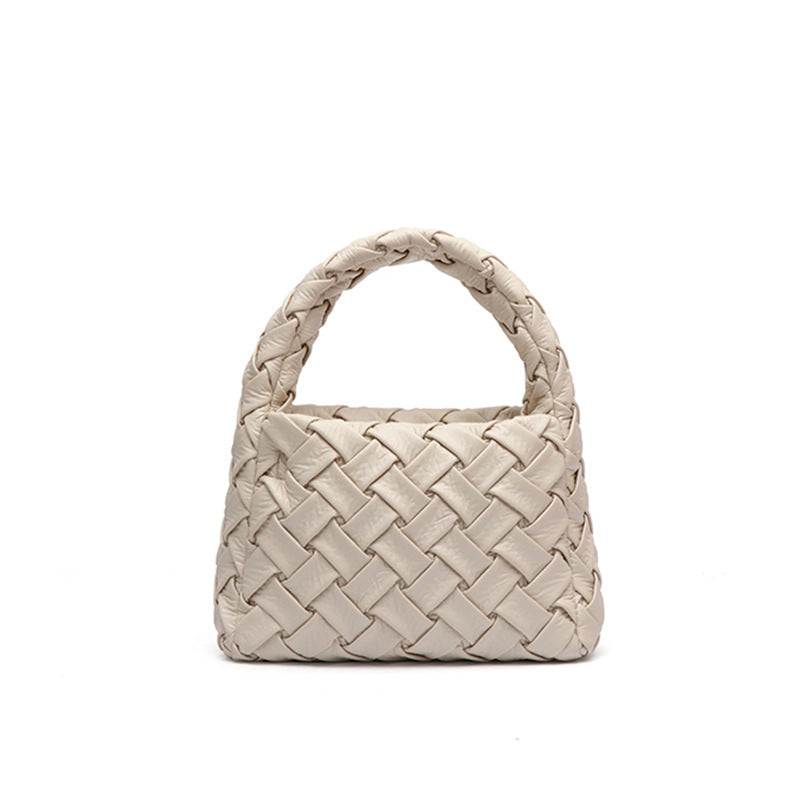 Trendy Woven Tote Bag with Chain | Stylish &amp; Eye-Catching Accessory