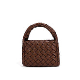 Trendy Woven Tote Bag With Chain