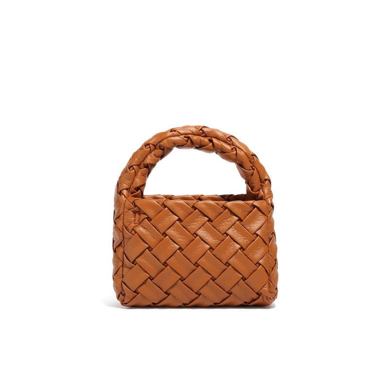 Trendy Woven Tote Bag with Chain | Stylish &amp; Eye-Catching Accessory