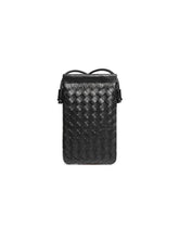 PU Leather Simple Woven Crossbody Bag