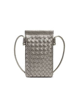 PU Leather Simple Woven Crossbody Bag