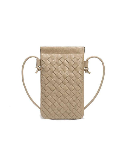 PU Leather Simple Woven Crossbody Bag | Perfect for Casual &amp; Every Day