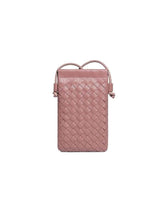 PU Leather Simple Woven Crossbody Bag