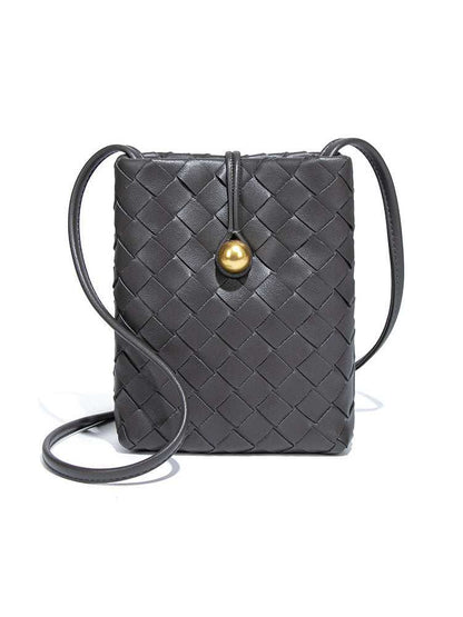 Woven Leather Cell Phone Purses Mini Crossbody Bag | Perfect for Phone