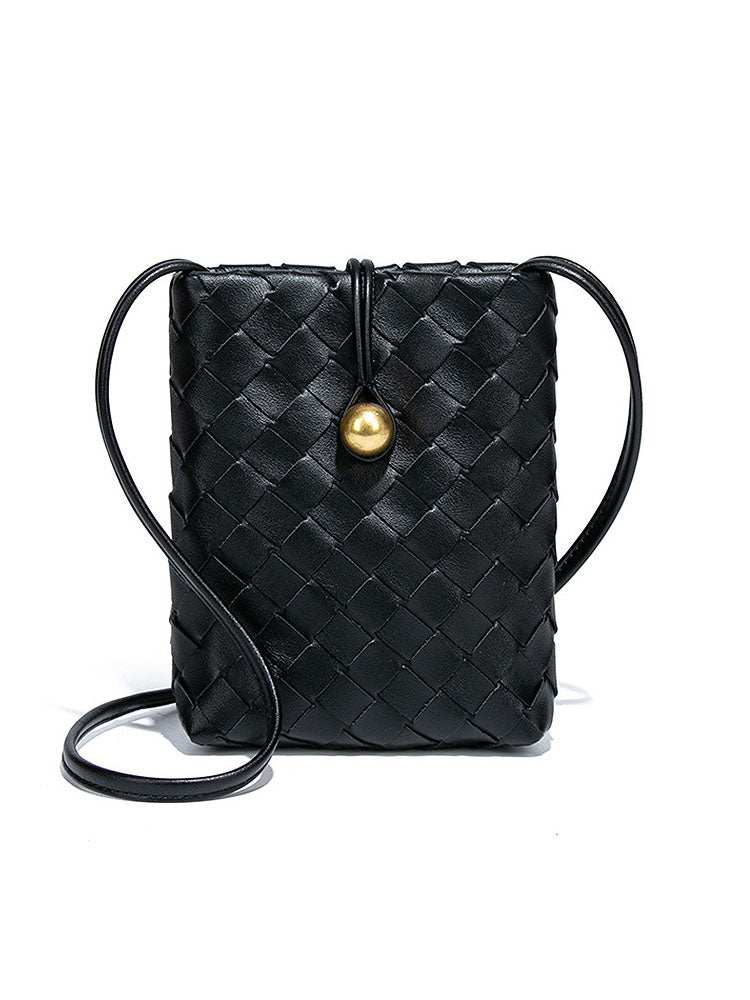 Woven Leather Cell Phone Purses Mini Crossbody Bag | Perfect for Phone