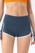 Yoga Shorts with Side Ruched Drawstring – Adjustable & Comfortable