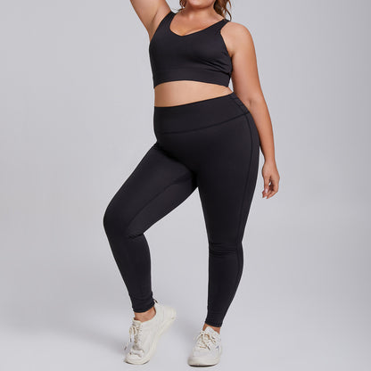 Workout Sets with Cross Back Sports Bra and Legging