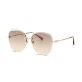Elegant Rimless Cutting Lens Sunglasses